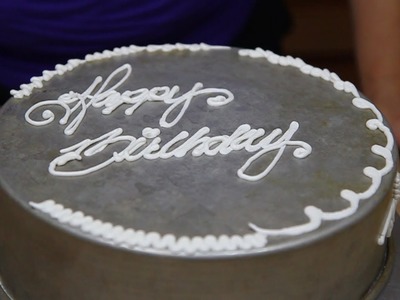 How to Use a Writing Tip With Butter Cream- Cake Decorating