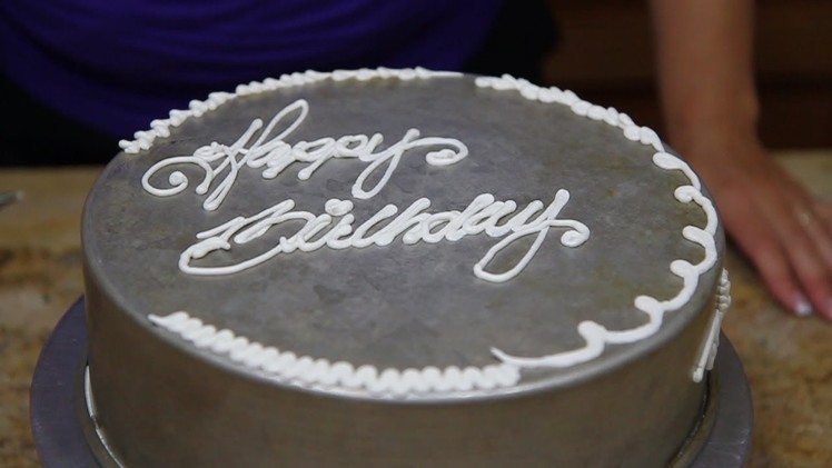How to Use a Writing Tip With Butter Cream- Cake Decorating