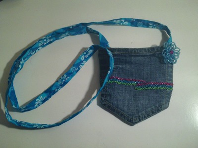 Howto make a Recycled Jean Pocket PURSE!
