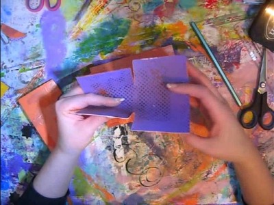 Make Mini Books from Recycled Greetings Card ~ Book #5: Cut & Slot Book
