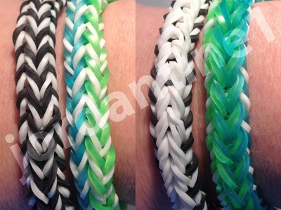 New FlipSide Bracelet - Rainbow Loom - Easy Beginner Level - Reversible- Crazy Loom, Bandaloom