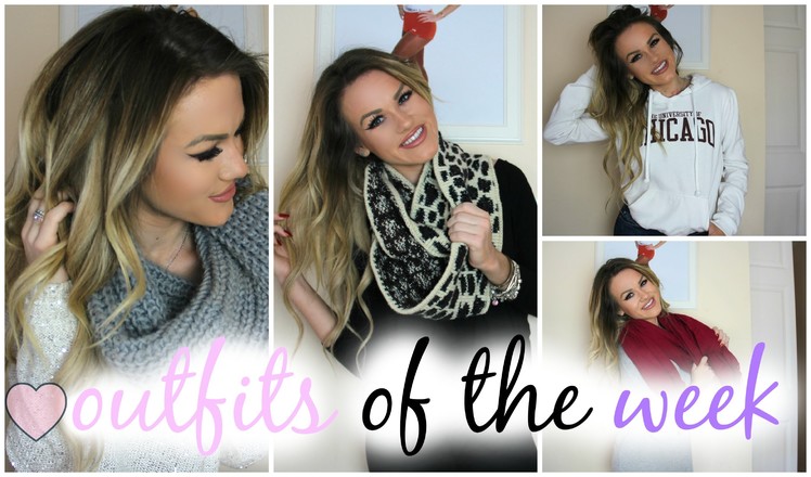 OOTW: Sweater Dresses, Chunky Scarves, and Hoodies! | Outfits of the Week