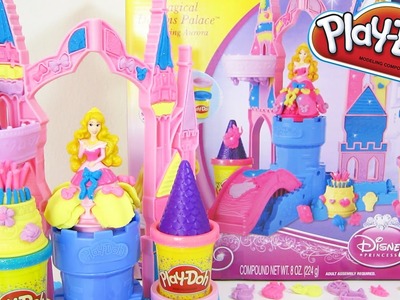 Play Doh Mix 'n Match Magical Designs Palace Disney Princess Aurora Playset Sparkling Play!