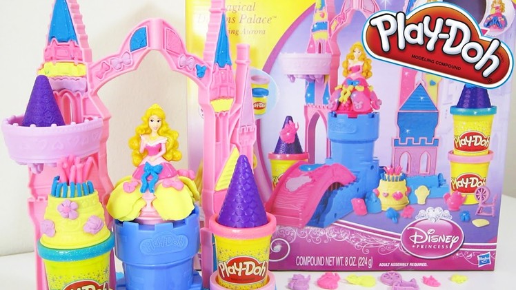Play Doh Mix 'n Match Magical Designs Palace Disney Princess Aurora Playset Sparkling Play!