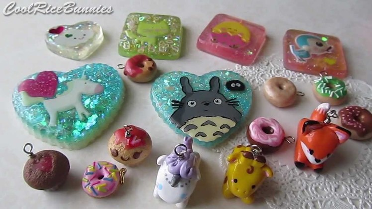 Polymer Clay Charm.Resin Update #13