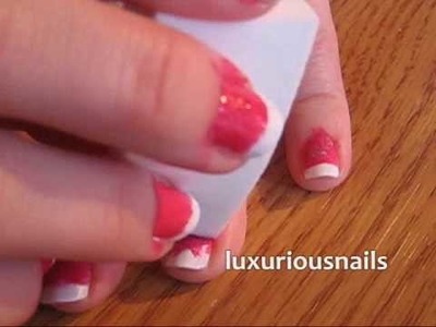 Red Shimmer Fimo Flower Nail Tutorial