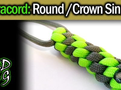 Simple Paracord: Crown Sinnet (Round Lanyard Fob)