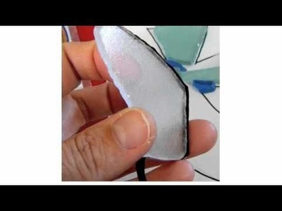 Solder Sea Glass-the copper foil method, step 1