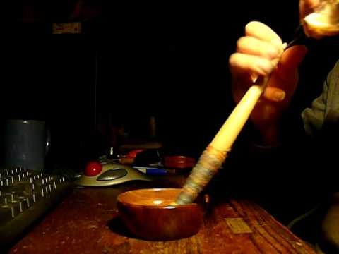 Spinning on a French Style Hand or Supported Spindle