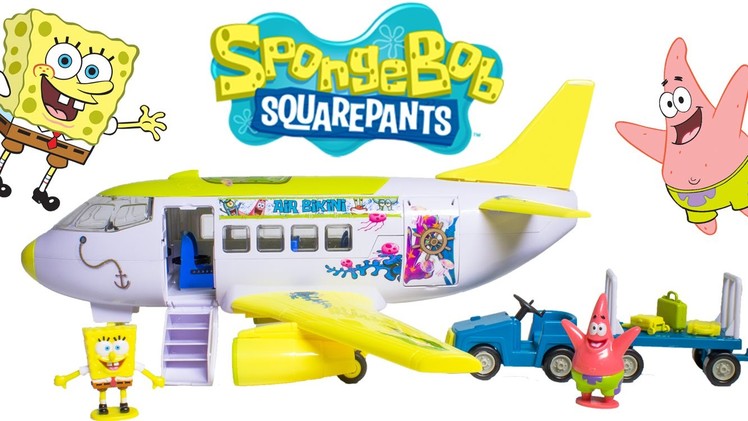 SpongeBob Airplane Air Bikini SpongeBob Plane Avión de Bob Esponja Play Dough Toy Videos