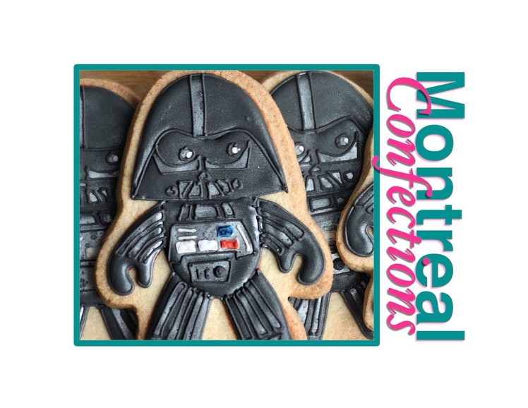 Star Wars cookies - How to make Darth Vader cookies