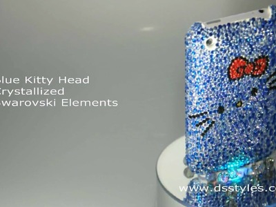 Swarovski iPhone Case - Blue - Hello Kitty Crystallized - DSstyles