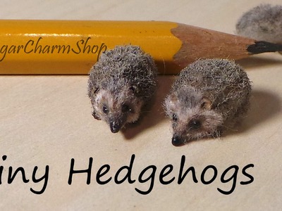 Tiny Cute Hedgehog Polymer Clay Tutorial - Bonus Video :)