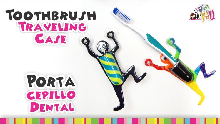 Toothbrush holder Polymer Clay Tutorial. Porta cepillo dental de Arcilla Polimérica