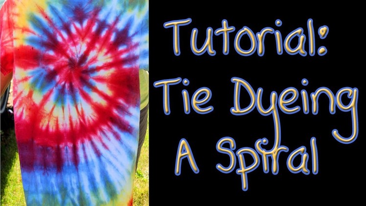 Tutorial: Tie Dyeing A Spiral