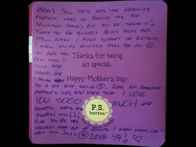 A Beautiful Mothers Day card
