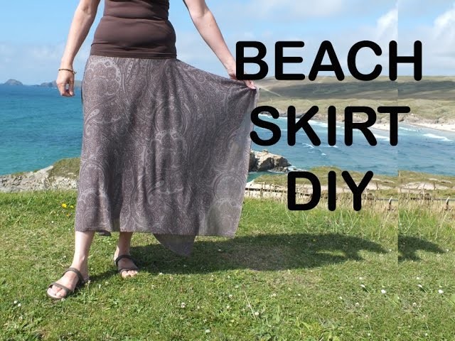 Beach Skirt. Hanky hem skirt. How to sew a skirt