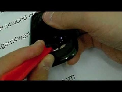 BlackBerry Tour 9630 Battery Cover Lock Latch instructions Guide disassembly tutorial installation