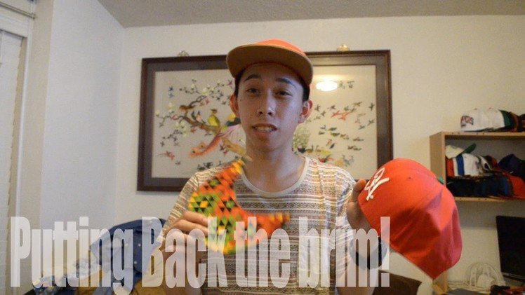 [CustomSnapback] How to put the brim back to the hat tutorial