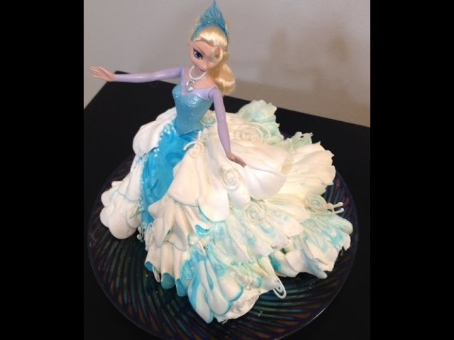 Elsa Doll Cake- Frozen- Cake Decorating