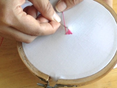 Hand Embroidery: Herring Bone Stitch