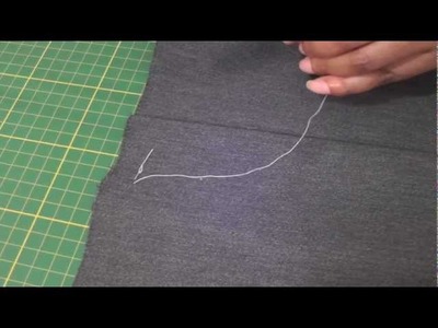 Hand Sewing - The Diagonal Basting Stitch