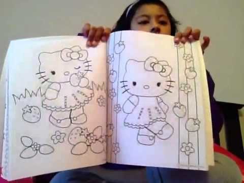 Hello Kitty coloring book.