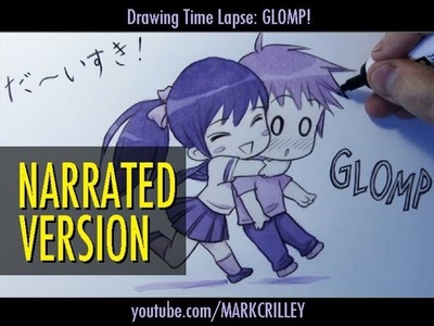 How to Draw a Chibi Hug : "Glomp!" [Narrated Step by Step]