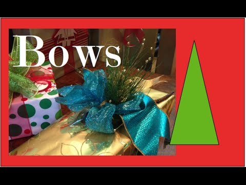 How to make a Bow - Step by step GIFT WRAPPING demonstration