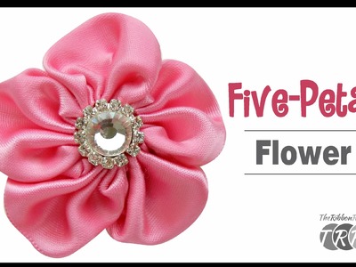 How to Make a Five Petal Flower - TheRibbonRetreat.com