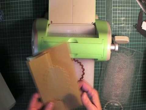 How to make a half window card in the Cuttlebug