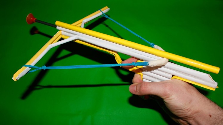 How to make a Paper Crossbow - (Mini Crossbow)