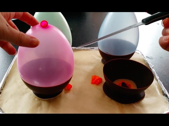 How To Make Chocolate Balloon Bowls. 