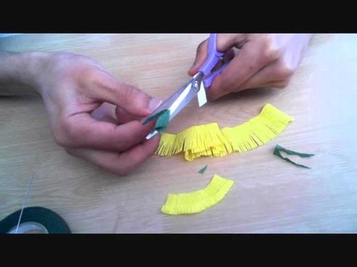 How to make paper flower dandelion
