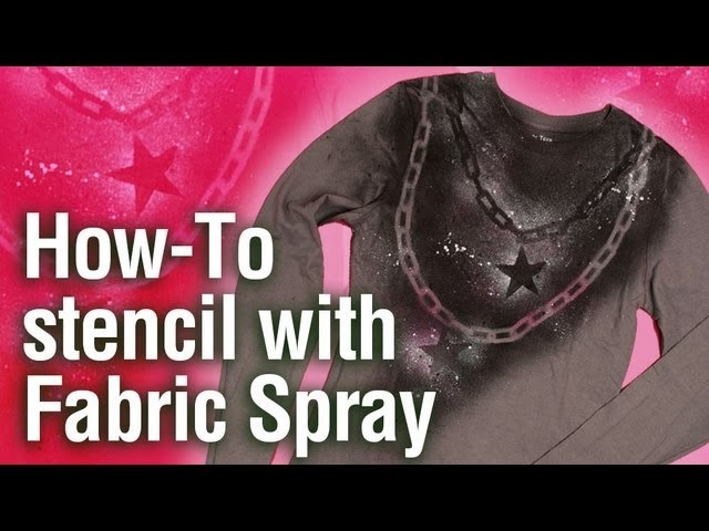 How-To Reverse Stencil with Tulip Fabric Spray Paints
