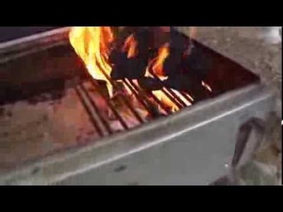 How to start a barbeque fire