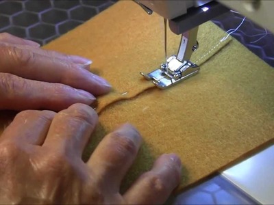 Lapped Seam - When sewing leather, fleece, felt or suede
