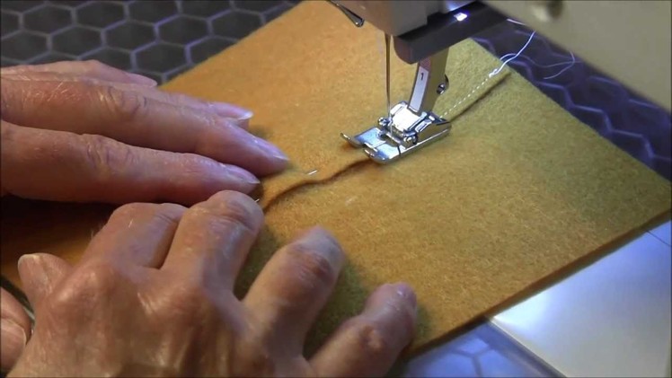 Lapped Seam - When sewing leather, fleece, felt or suede