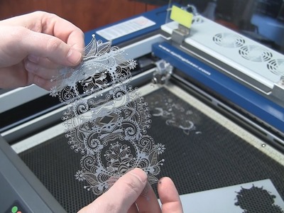Laser Cut Paper - Intricate Lace Pattern with an Epilog Laser