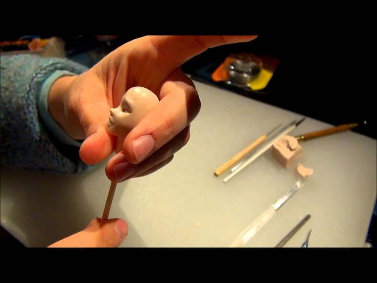 Making a One of a Kind (OOAK) Polymer Clay Fairy Art Doll, Part 1 Sculpting a Head and Torso