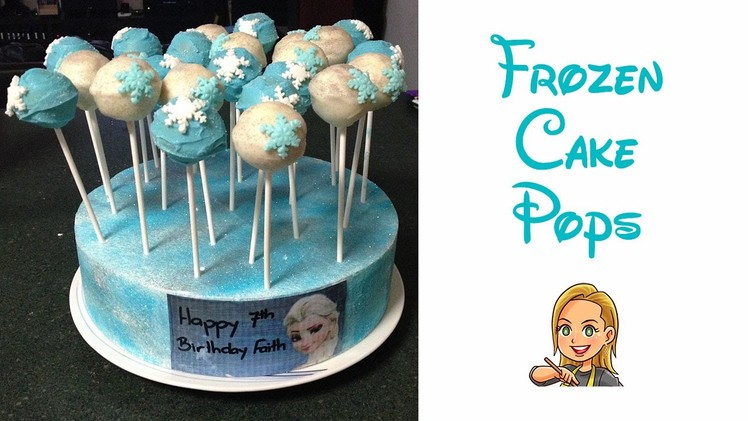 Making Disney Frozen Inspired Cake Pops