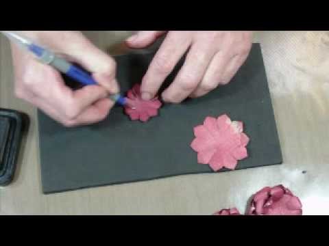 Making Paper Flowers with Spellbinders Nestabilities