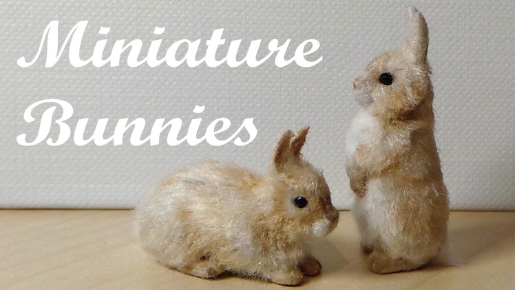 Miniature Bunnies. Rabbits - Polymer Clay Tutorial