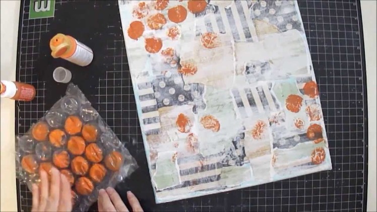 Mixed Media Art Canvas Collage Tutorial