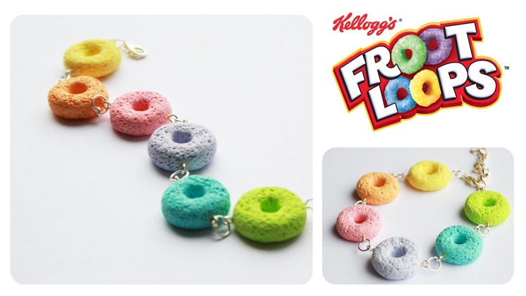 Polymer clay Froot Loops CEREAL tutorial (sugar.salt technique)