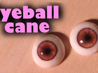 Polymer clay glass like doll eyes (eye ball cane tutorial)