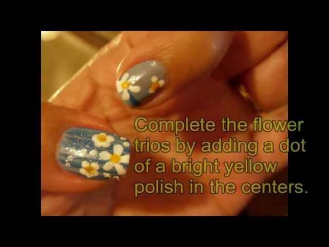 Summer Nail Art: Flower Trio - 3 different ways to make a simple flower using only nail polish