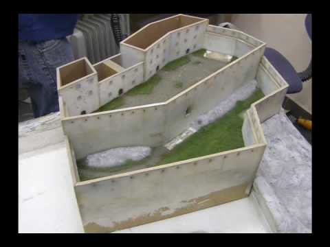 The making of a realistic scale model of  a medieval castle (Scale 1:150)