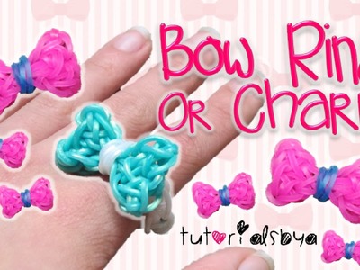 UPDATED Bow Ring. Charm Rainbow Loom Tutorial | How To