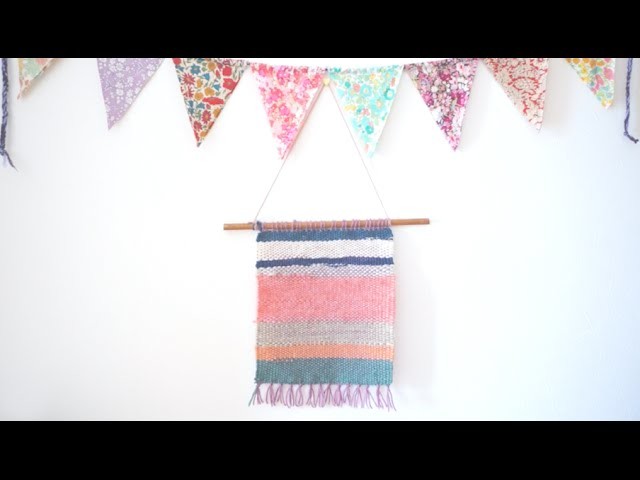 Weaving + simple Wall Hanging with a Homemade Loom